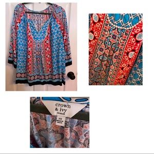 Crown & Ivy Bohemian Tunic